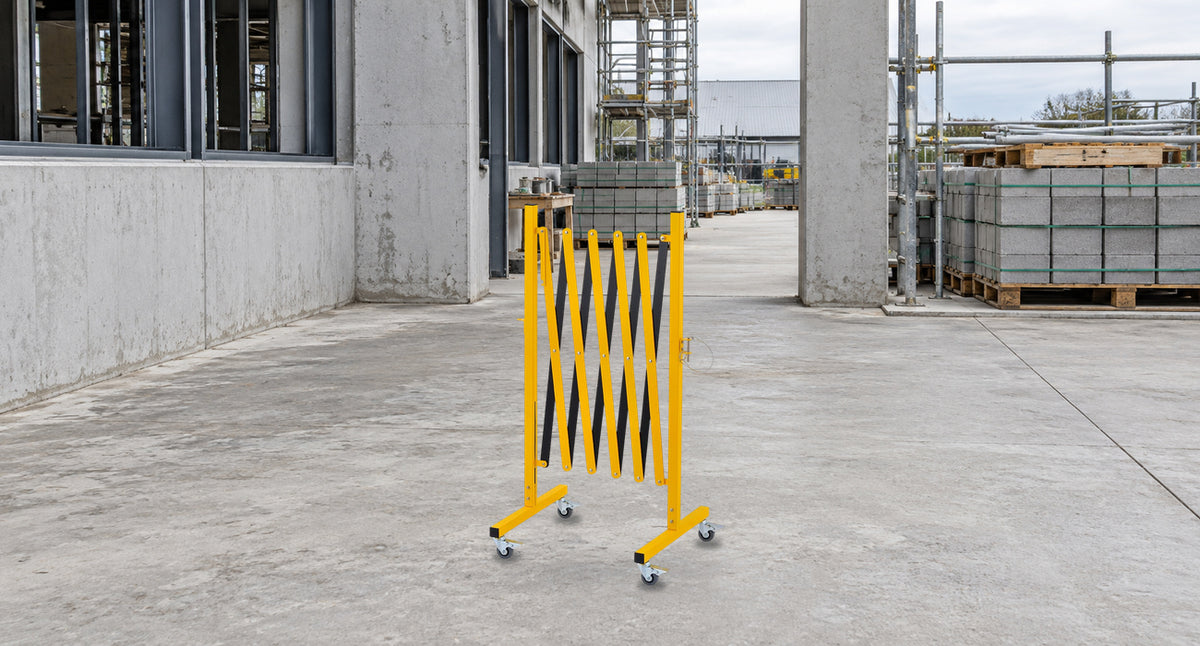 Construction Site — GYMTIME F2B1 Yellow and Black Barrier