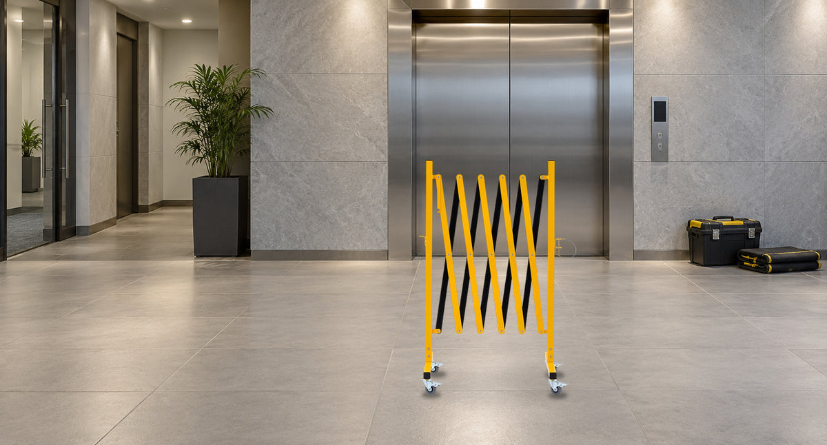 Elevator Maintenance — GYMTIME F2B1 Yellow and Black Barrier