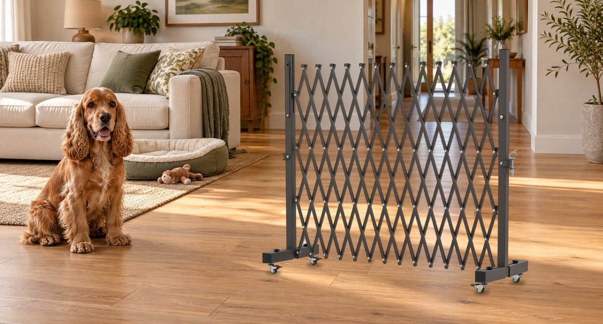Define a Comfortable Pet Area — GYMTIME F2G6 expandable barrier