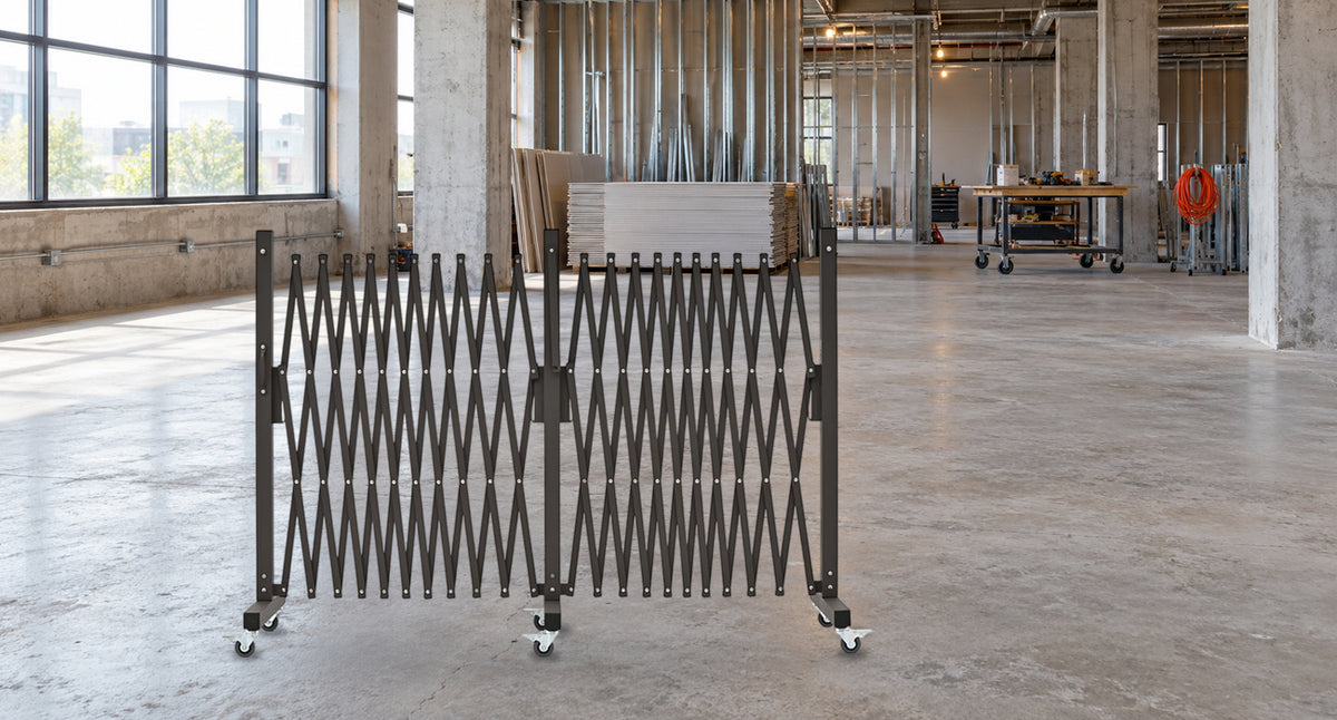 Construction Work-Zone Separation — GYMTIME Brown 23 ft Barrier