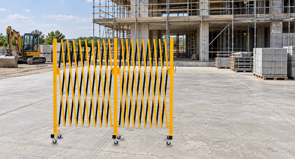 Organize Material Staging Spaces — GYMTIME Yellow and Black 18 ft Barrier
