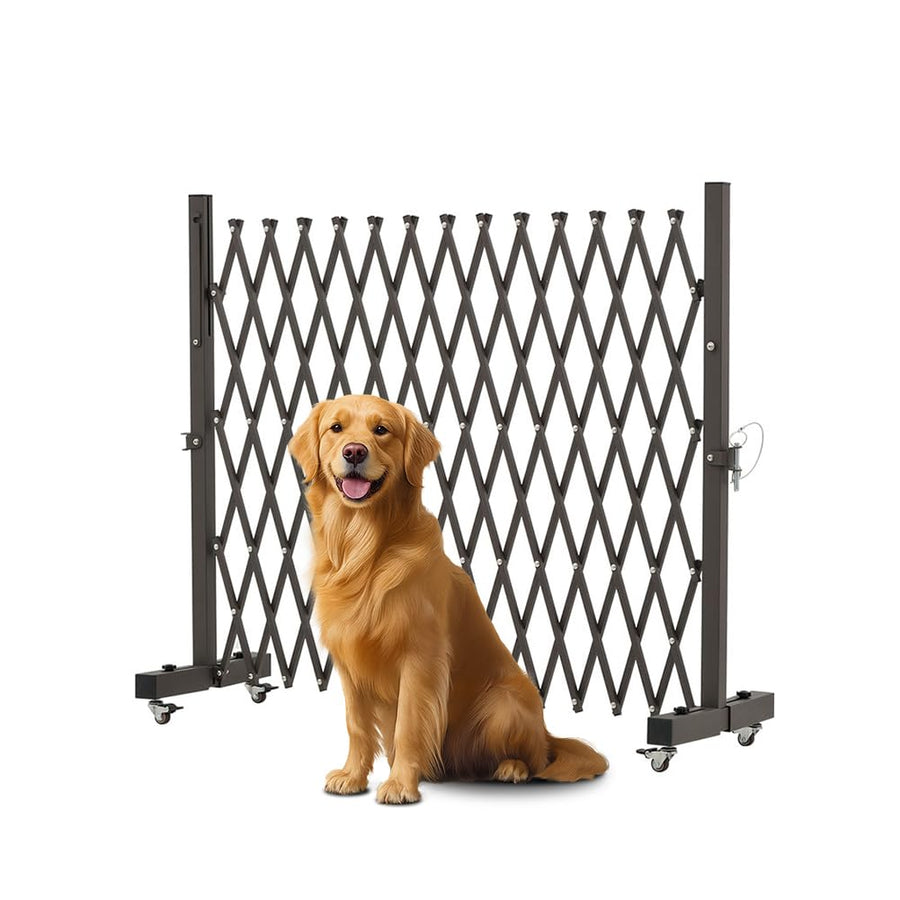 Expandable Metal Barricade with Casters