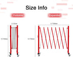 Expandable Metal Barricade with Casters