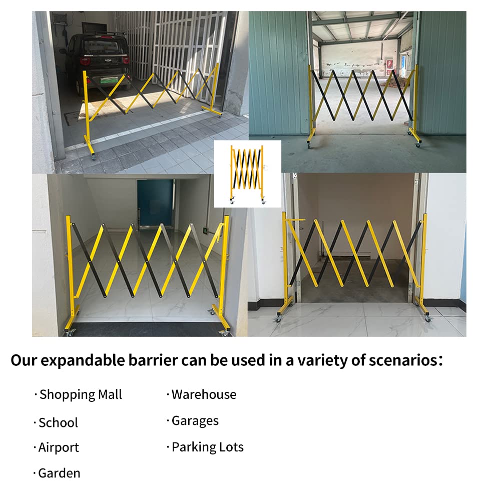 Expandable Metal Barricade with Casters