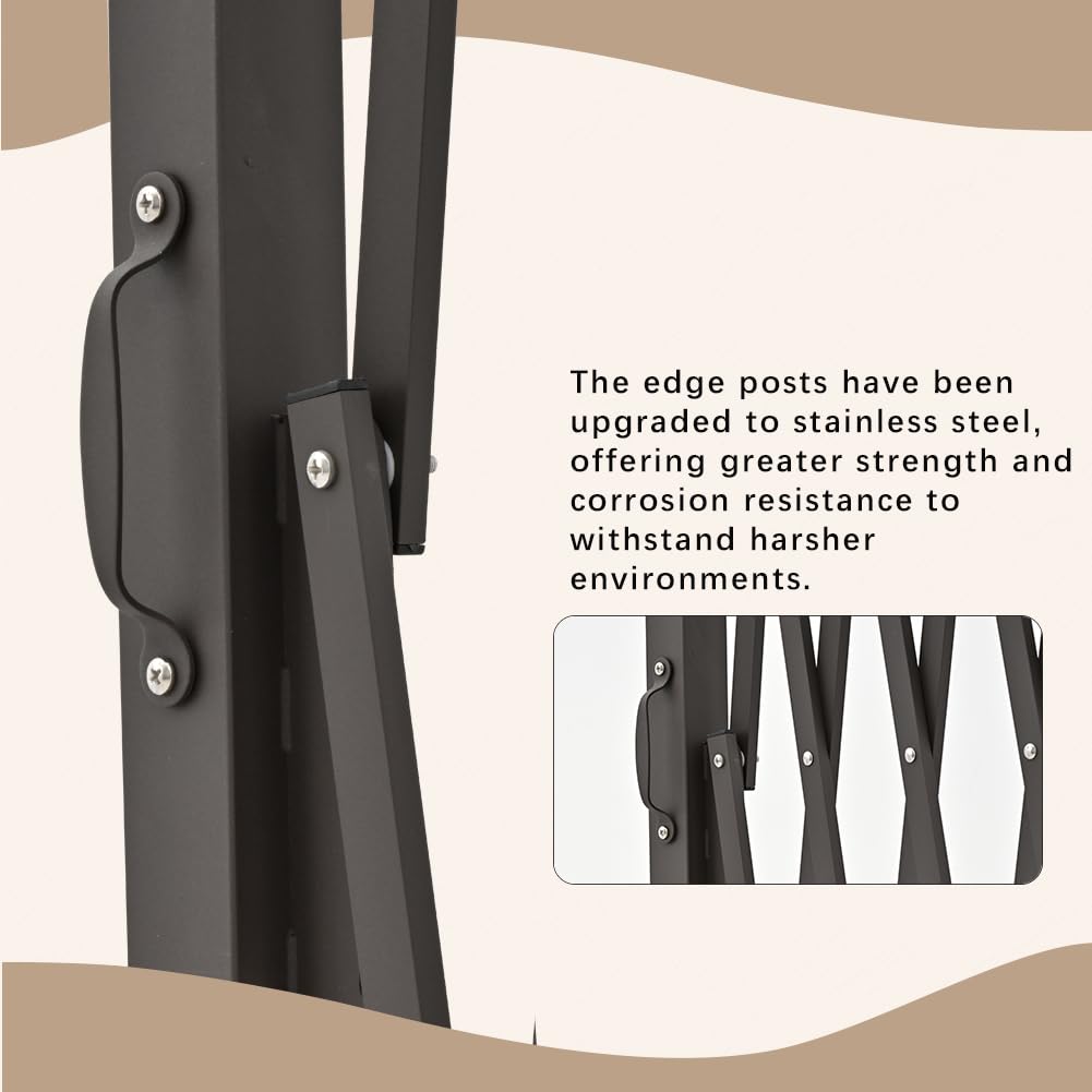 Expandable Metal Barricade with Casters