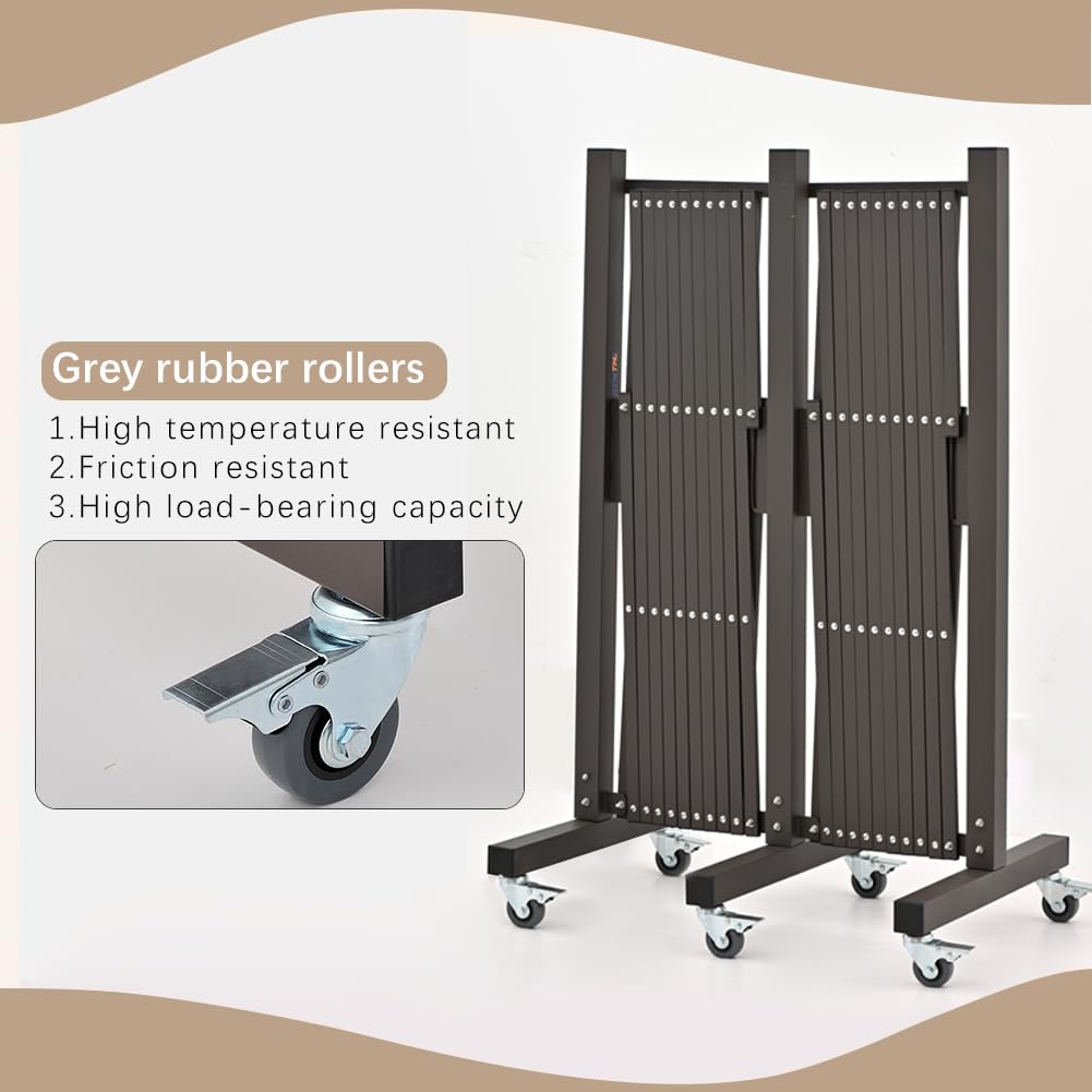 Expandable Metal Barricade with Casters