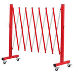Expandable Metal Barricade with Casters