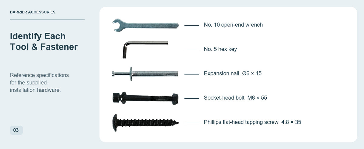 Clearly Matched Tools & Fasteners — GYMTIME Yellow barrier mounting accessories